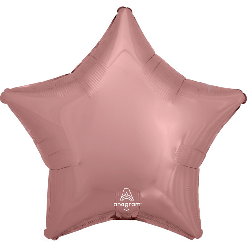 18" Amscan Rose Gold Star Foil Balloon (1) - UNPACKAGED 18" Amscan Rose Gold Star Foil Balloon (1) - UNPACKAGED