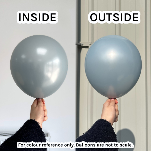 5" Aura Ice Blue Kalisan Latex Balloons (50)