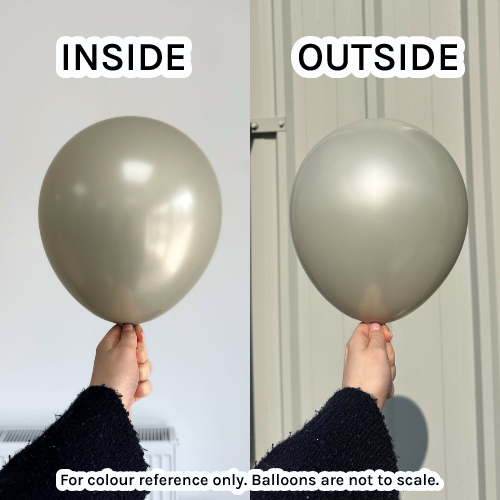 18" Aura Ivory White Kalisan Latex Balloons (25)