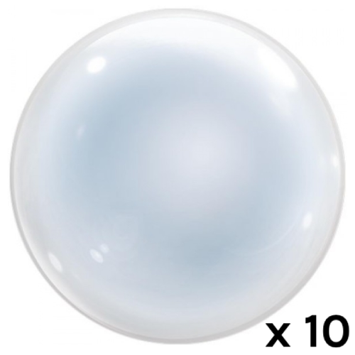 A pack of 10 24" Clear T-Bubble Balloons, manufactured by Takarakosan! A pack of 10 24" Clear T-Bubble Balloons, manufactured by Takarakosan!