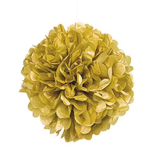 16 inch Gold Tissue Paper Décor Puff Ball (1) 16 inch Gold Tissue Paper Décor Puff Ball (1)