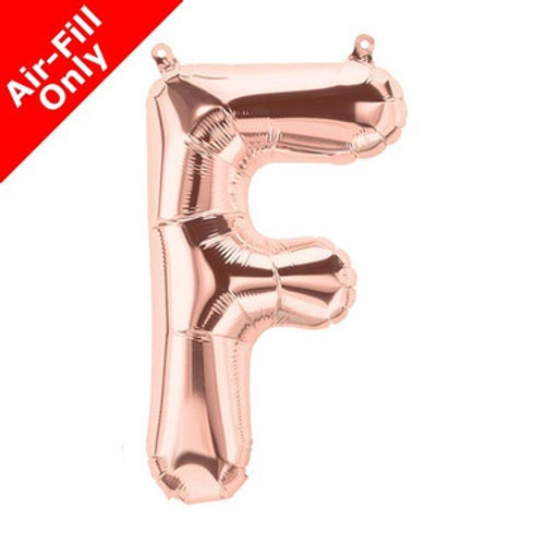 16 inch Rose Gold Letter F Foil Balloon (1) 16 inch Rose Gold Letter F Foil Balloon (1)