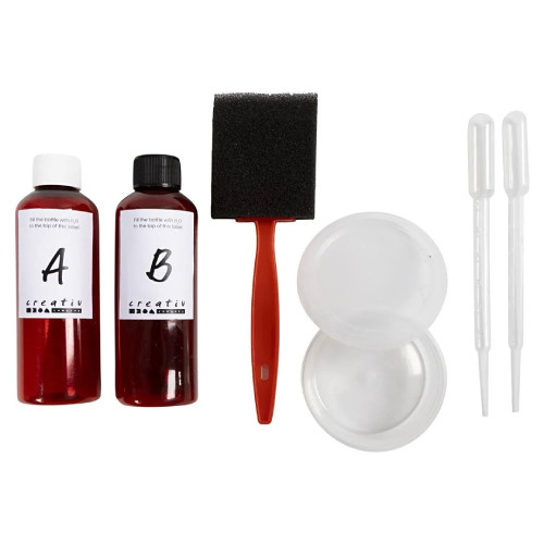 The contents of a cyanotype tool kit