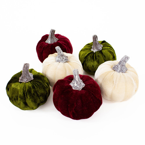 A medium burgundy, green & cream velvet pumpkin bag. A medium burgundy, green & cream velvet pumpkin bag.
