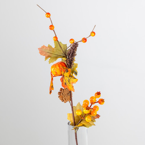 A 60cm Autumnal Berry & Foliage Pick.