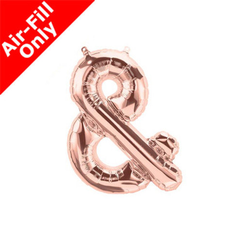 16 inch Rose Gold Ampersand Foil Balloon (1) 16 inch Rose Gold Ampersand Foil Balloon (1)