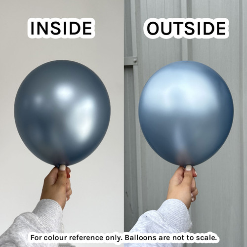 18" Silk Arctic Blue Sempertex Latex Balloons (15)