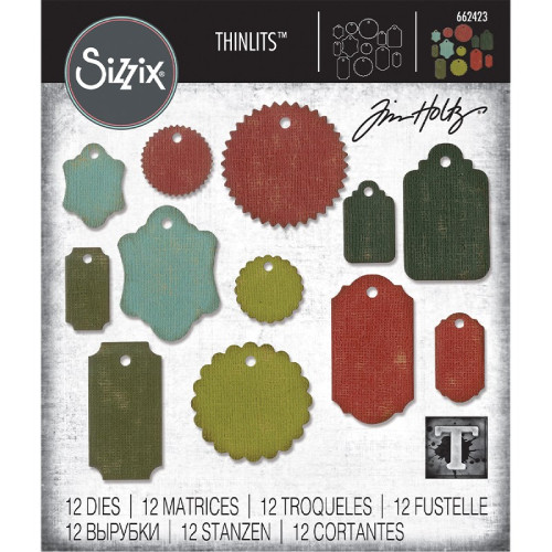 Thinlits Vault Gift Tags Die Set by Tim Holtz Thinlits Vault Gift Tags Die Set by Tim Holtz
