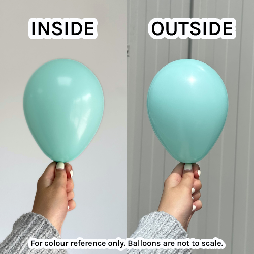 5" Mint Macaron Anagram Latex Balloons (100)