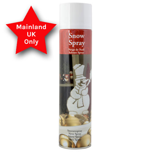 A 600ml Snow Spray. A 600ml Snow Spray.