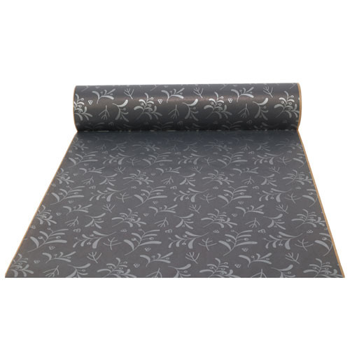 Navy & Silver Kraft Mistletoe Paper - 50cm x 100m (1)