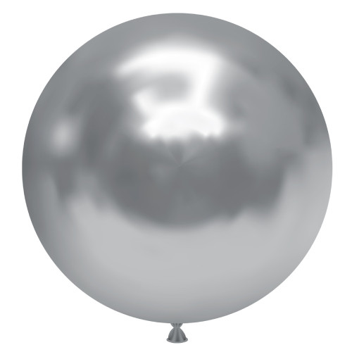 A Pack of 3 24 inch Silvery Effects Latex Balloons, manufactured by Tuftex