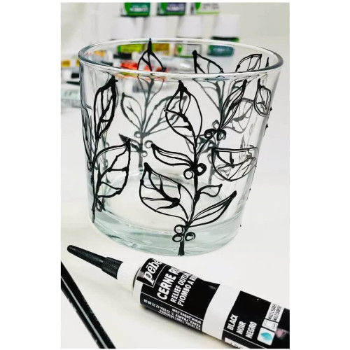 Pebeo Black Cerne Relief Acrylic Outliner - 20ml (1)