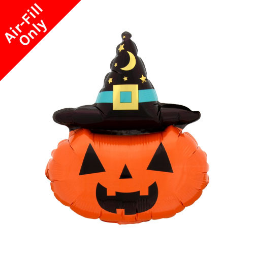 A 14 inch Halloween Witchy Pumpkin Foil Balloon, manufactured by Anagram. A 14 inch Halloween Witchy Pumpkin Foil Balloon, manufactured by Anagram.