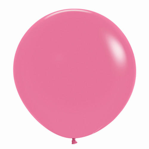 A pack of 3 24" Fashion Rose Latex Balloons, manufactured by Sempertex.