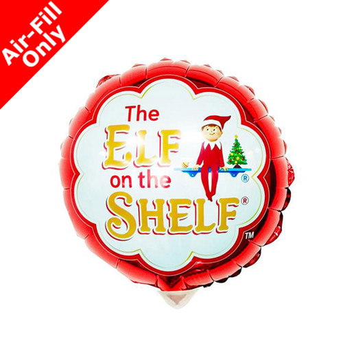 9 inch Elf On The Shelf Round Foil Balloon. 9 inch Elf On The Shelf Round Foil Balloon.