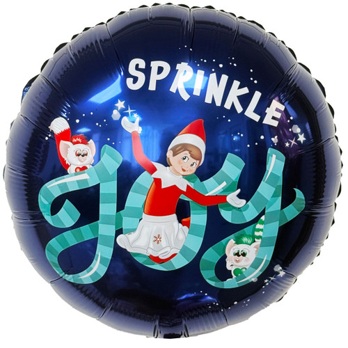 18 inch Elf On The Shelf Sprinkle Joy Foil Balloon. 18 inch Elf On The Shelf Sprinkle Joy Foil Balloon.