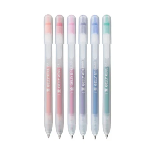 Stardust Retractable Glitter Gelly Roll Pens - 0.45mm (6pcs)