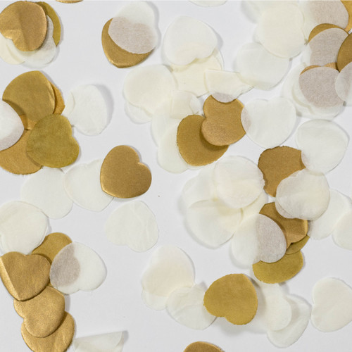 Gold & Ivory Wedding Confetti - (10g)