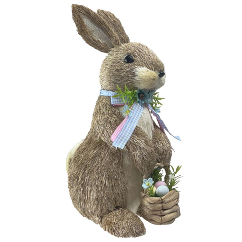 An Easter Bunny with Basket Decoration, measuring approx. 38cm.
