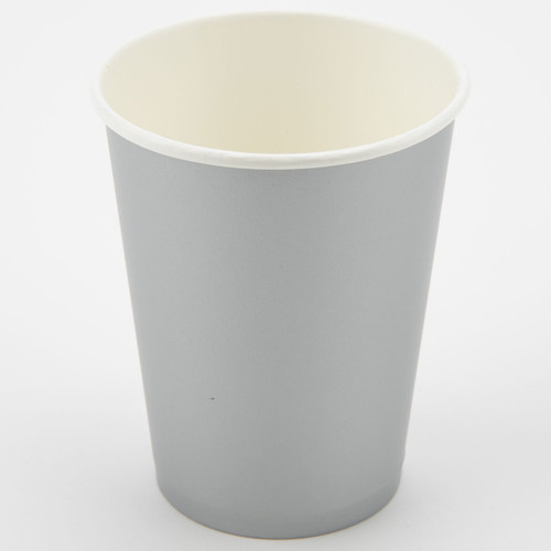 A pack of 8 Silver Cups, manufactured by Oaktree.