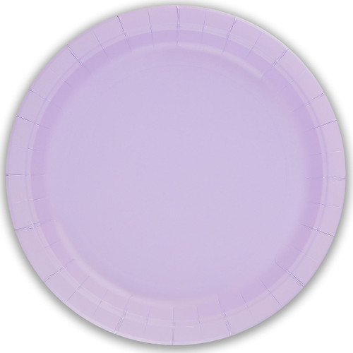 A pack of 8 Lavender Paper Plates, manufactured by Oaktree. A pack of 8 Lavender Paper Plates, manufactured by Oaktree.