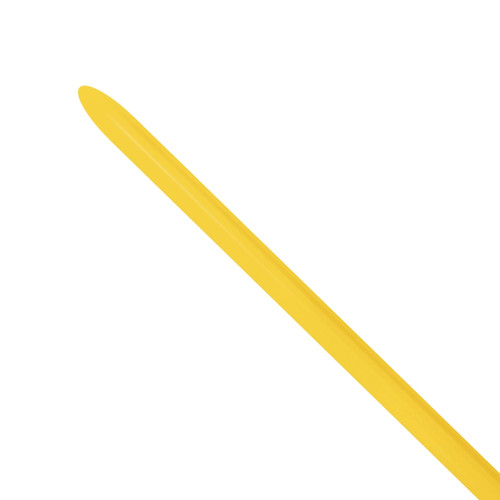 A bag of 80 160 Fashion Yellow Nozzle Up Modelling Balloons, manufactured by Sempertex.