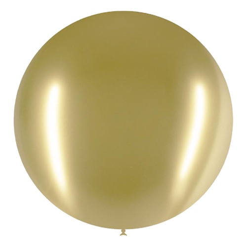 An 18" Chromium gold latex balloon, manufactured by Decotex. An 18" Chromium gold latex balloon, manufactured by Decotex.