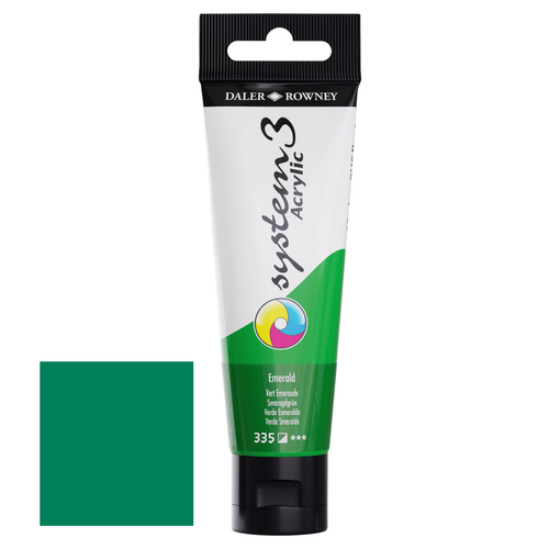 A 59ml tube of System 3 Emerald Acrylic Paint. A 59ml tube of System 3 Emerald Acrylic Paint.