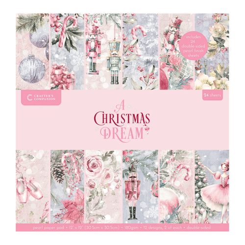 A 12" x 12" Christmas Dream Paper Pad, manufactured by Crafter's Companion.