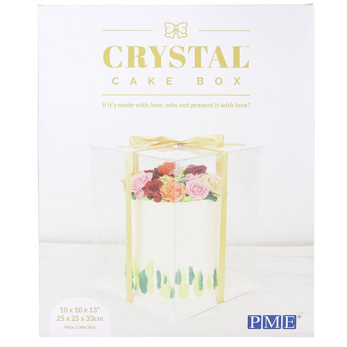 A 10 inch Crystal Cake Box. A 10 inch Crystal Cake Box.