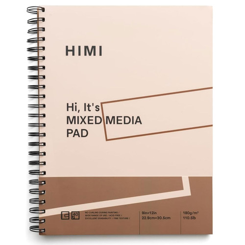 A Himi Mixed Media Paper Pad with 40 Sheets.