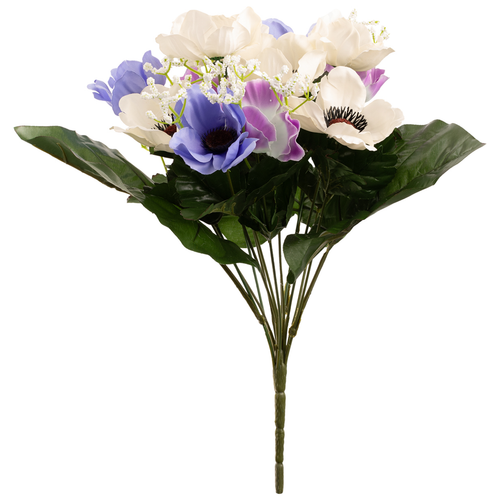 A Violet Blue Anemone & Gyp Bunch, measuring approx. 40cm. A Violet Blue Anemone & Gyp Bunch, measuring approx. 40cm.