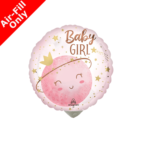 A 9 inch Little Moon Girl Foil Balloon, manufactured by Anagram. A 9 inch Little Moon Girl Foil Balloon, manufactured by Anagram.