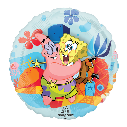 A 15 inch SpongeBob SquarePants Panoramic Round Foil Balloon, manufactured by Anagram Europe. A 15 inch SpongeBob SquarePants Panoramic Round Foil Balloon, manufactured by Anagram Europe.