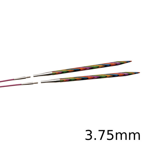 A set of KnitPro Interchangeable Circular Knitting Needle Pin Tips, with a width of approx. 3.75mm. A set of KnitPro Interchangeable Circular Knitting Needle Pin Tips, with a width of approx. 3.75mm.
