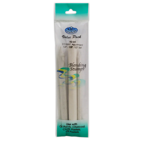 A set of 3 Assorted Blending Stumps, manufactured by Royal & Langnickel. A set of 3 Assorted Blending Stumps, manufactured by Royal & Langnickel.