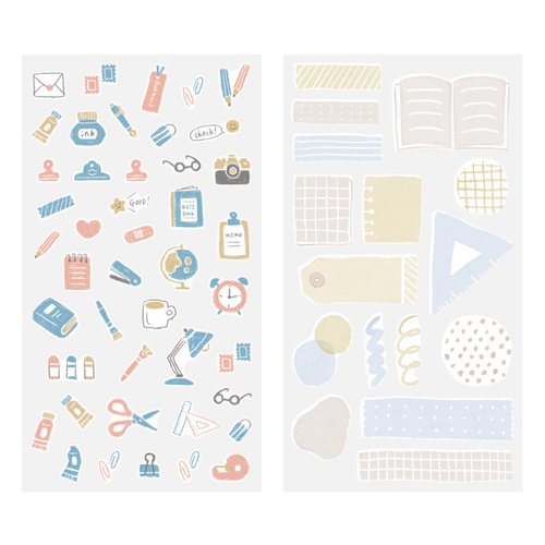 A Stationery Collection Sticker Set, manufactured by Midori.