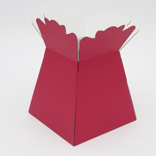 A Pack of 30 Matt Red Porto Vases, manufactured by Oasis Floral. A Pack of 30 Matt Red Porto Vases, manufactured by Oasis Floral.