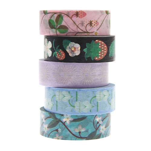 A Pack of 5 Assorted Floral Tape, manufactured by Rico Design. A Pack of 5 Assorted Floral Tape, manufactured by Rico Design.