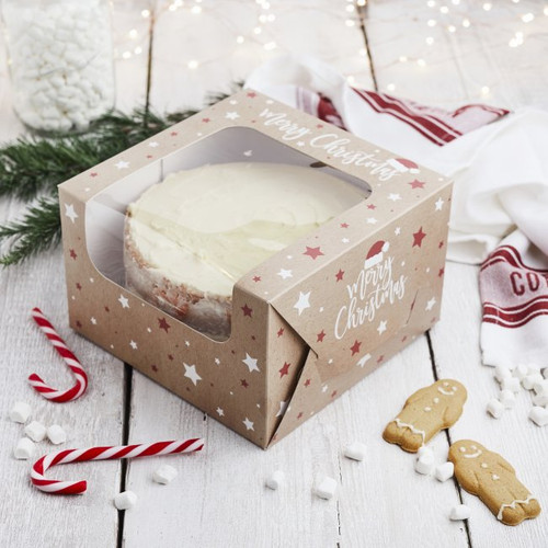 A Christmas Cake Box, manufactured by Hootyballoo.