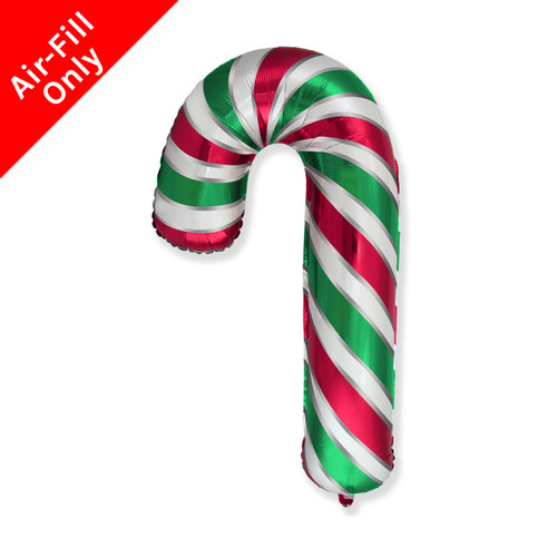 Bring a fun element to your décor with this12 inch Light Red, Green & White Striped Candy cane Foil Balloon, ideal for Santa's grotto designs and festive events. Bring a fun element to your décor with this12 inch Light Red, Green & White Striped Candy cane Foil Balloon, ideal for Santa's grotto designs and festive events.