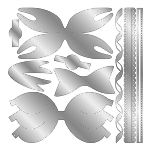 A 9 Piece Beautiful Bows Metal Die, manufactured by Crafter’s Companion.
