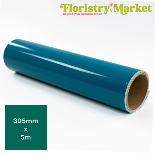 A Roll of Ritrama Turquoise Vinyl, measuring approx. 305mm x 5m