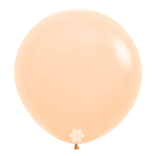 A bag of 3 24" Pastel Matte Nude Latex Balloons, manufactured by Sempertex Europe.