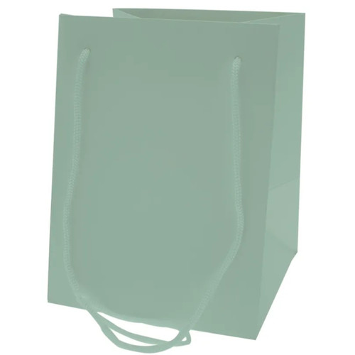 A Pearlised Willow Green Hand Tie Bag. A Pearlised Willow Green Hand Tie Bag.