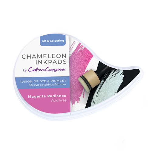 A Magenta Radiance Chameleon Ink Pad. A Magenta Radiance Chameleon Ink Pad.