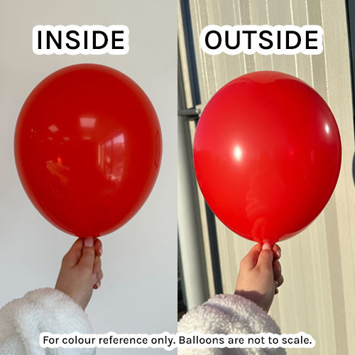 13" Standard Red Gemar Latex Balloons - Maxi Bag (250)