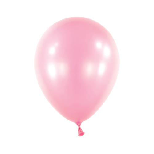 A pack of 100 5" Pretty Pink Pearl Latex Balloons, manufactured by Anagram.