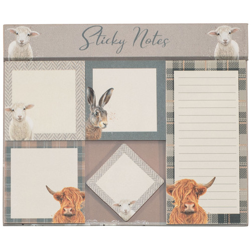 A pack of Cedar & Sage Animals Magnetic Sticky Notes.